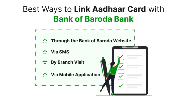 Best Ways to Link Aadhaar Card with Bank of Baroda Bank